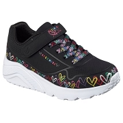 SKECHERS 314091L — UNO LITE  HEART CRAZE<br>NOIR