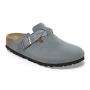 BIRKENSTOCK BOSTON BRAIDED SUEDE GRIS 