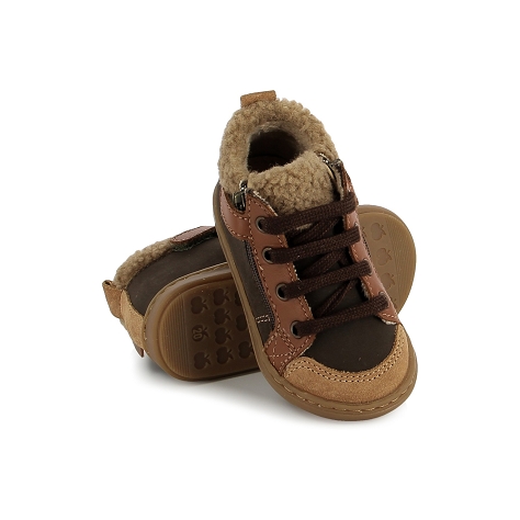 Shoopom marche bouba zip wool marron4025303_4