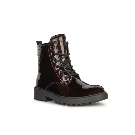 Geox enfant casey vernis j9420g bordeaux