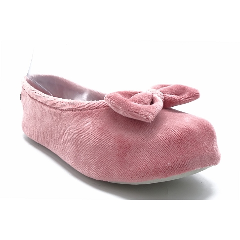 Isotoner chaussons 99338 rose