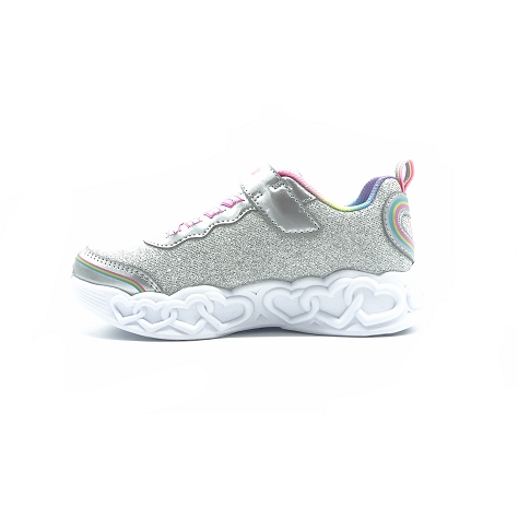 Skechers basket mode my infinite heart lights yl argent5029501_3