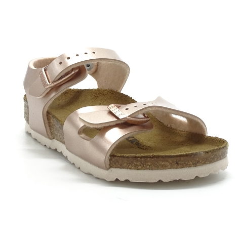 Birkenstock enfant rio electric metallic rose