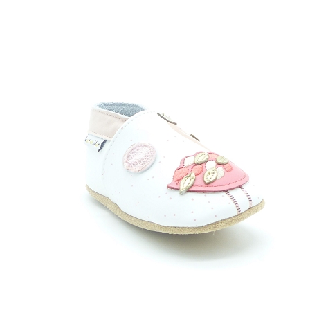 Lait et miel chaussons flamants blanc5565001_2