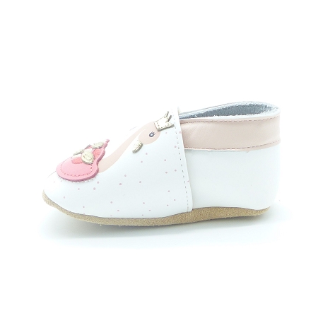 Lait et miel chaussons flamants blanc5565001_4