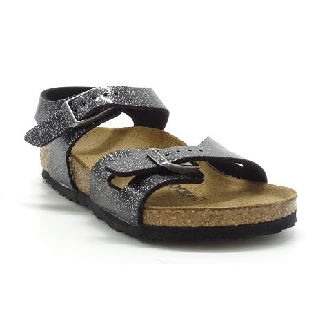 Birkenstock enfant rio glitter noir