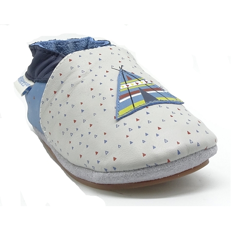 Robeez chaussons indian tipi blanc5612301_2