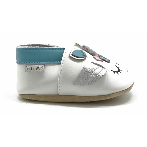 Lait et miel chaussons licorne blanc5617801_3