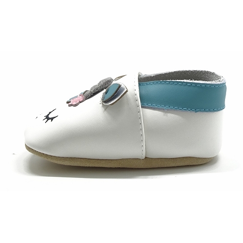 Lait et miel chaussons licorne blanc5617801_4