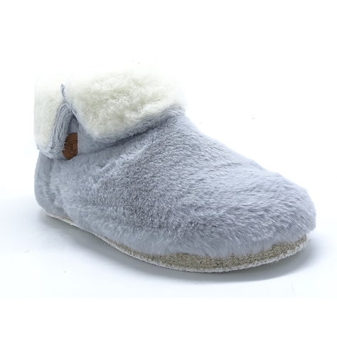 Chausse mouton chaussons clemence gris