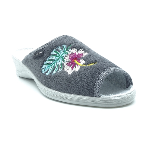 Fargeot chaussons nadine gris