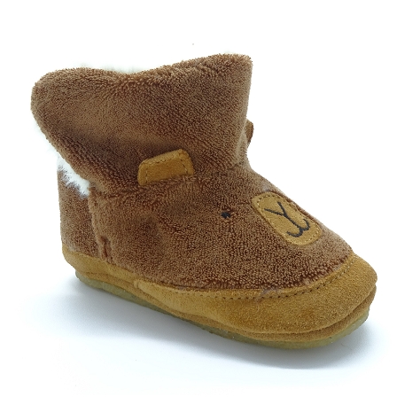 Robeez chaussons rob furr marron