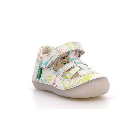 Kickers parc my sushy blanc sunshine yl blanc