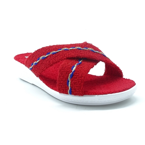 Maison de lespadrille chaussons my 2415 yl rouge