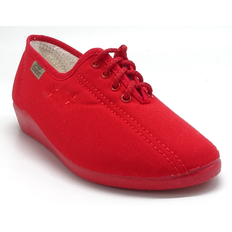 Maison de lespadrille chaussons my 2336 yl rouge