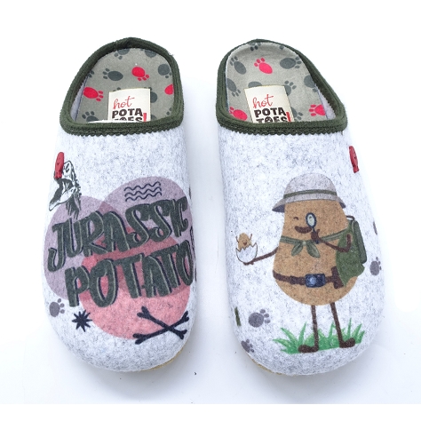 Hot potatoes chaussons 64643 gris8673401_2