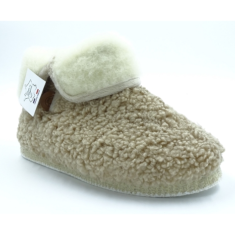 Chausse mouton chaussons capucine beige