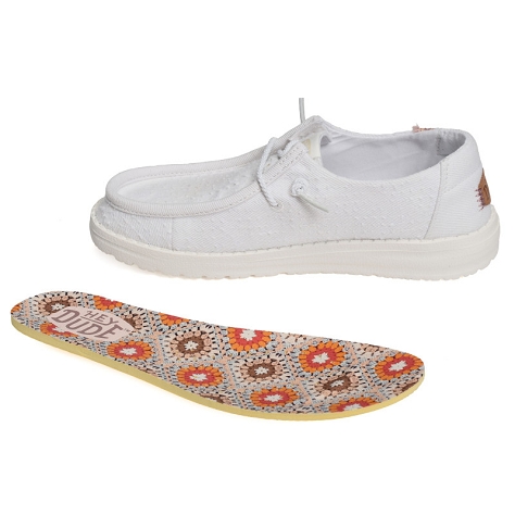 Dude femme wendy perf canvas blanc8769101_4