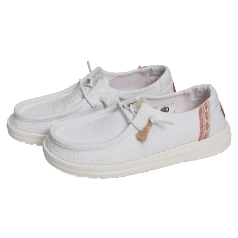 Dude femme wendy perf canvas blanc8769101_5