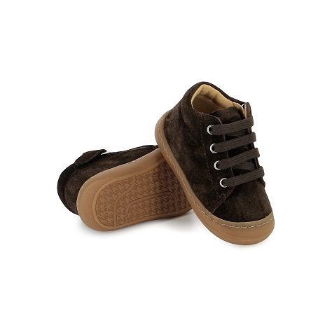 Shoopom parc my tom zip lace velours yl marron9051301_4