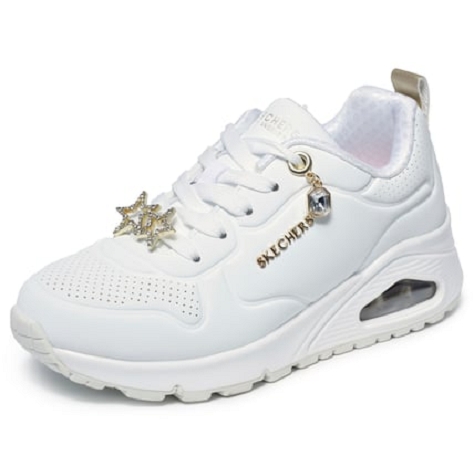 Skechers basket mode my uno trendy jewels 310562l yl blanc