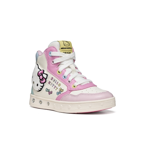 Geox basket mode my skylin j668wd yl blanc