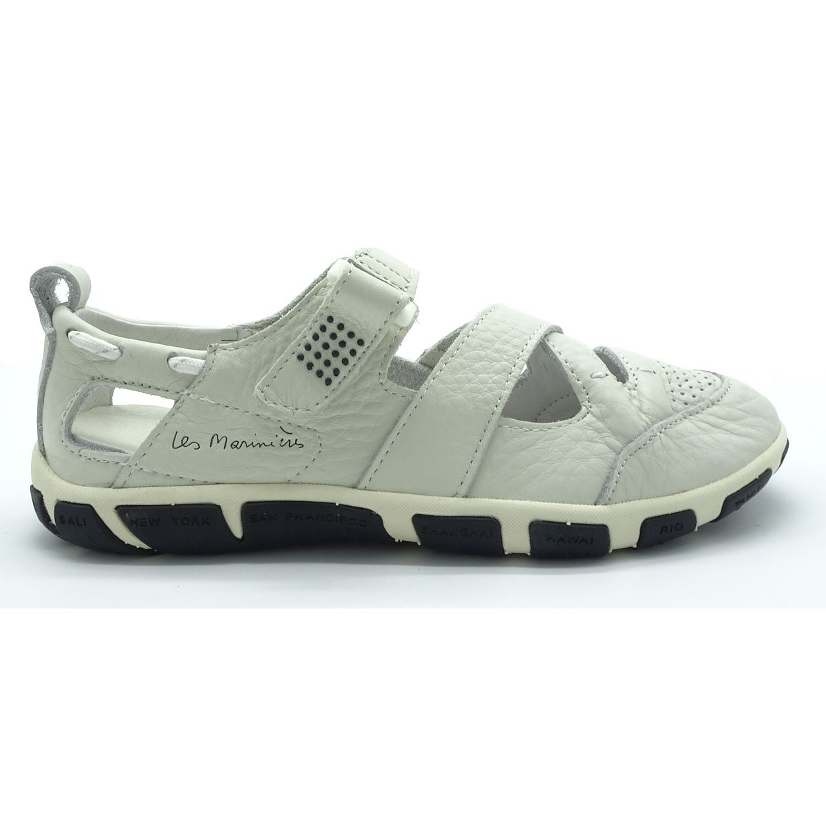 Mocassins Femme TBS Clamer - Cuir Blanc - Semelle Caoutchouc - Taille 37 EU